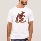 レタリングが付いているバラクのロブスターのティー Tシャツ (正面)