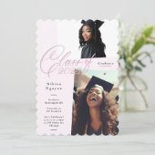 レタリングクラス2025写真卒業パーティー 招待状 (スタンド正面)