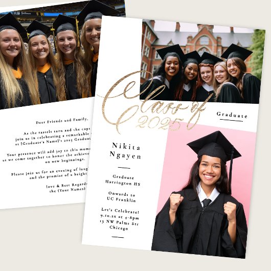 レタリングクラス2025 | 3写真大学院パーティー 案内状