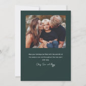 レタリングシンプルメリークリスマス2写真 シーズンカード (裏面)