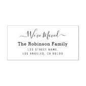 レタリングスクリプト新しいアドレスを移動 セルフインキングスタンプ (デザイン)