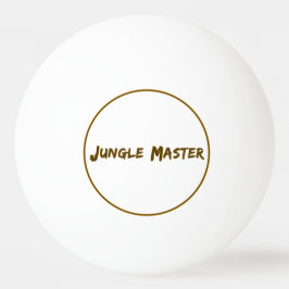 レタリングデザイン ジャングルの達人 卓球ボール