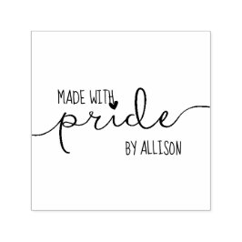 レタリングパーソナライズされたをプライドLGBTで作成 セルフインキングスタンプ