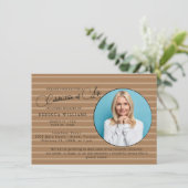 レタリングミニマルお祝いのライフ招待状 招待状 (スタンド正面)