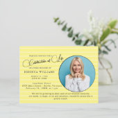 レタリングミニマルお祝いのライフ招待状 招待状 (スタンド正面)