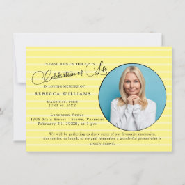 レタリングミニマルお祝いのライフ招待状 招待状