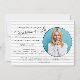 レタリングミニマルお祝いのライフ招待状 招待状