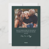 レタリングモダンメリークリスマス2写真 シーズンカード (裏面)