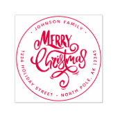 レタリングモダンメリークリスマス セルフインキングスタンプ (デザイン)
