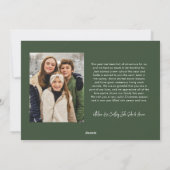 レタリングモダン2枚フォトハッピーホリデイズ シーズンカード (裏面)