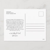 レタリングモダン5枚写真メリークリスマス シーズンポストカード (裏面)