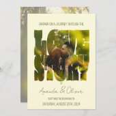 レタリングラブストーリーフォト結婚ズ 招待状 (正面/裏面)