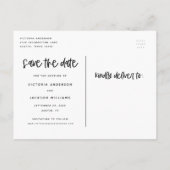 レタリング救日付はがき 案内ポストカード (裏面)