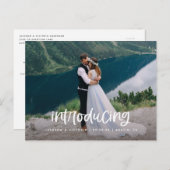 レタリング紹介用落葉書 案内ポストカード (正面/裏面)