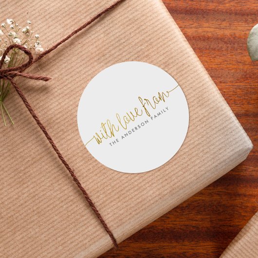 レタリング・名字から愛するミニマリスト ラウンドシール