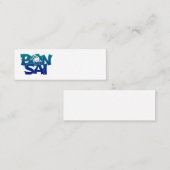 レタリング「盆栽」盆栽ミニビジネス スキニー名刺 (正面/裏面)