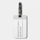 レタレストレンイラストレーション ラゲッジタグ (裏面縦)