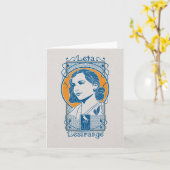 レタレストレンジイラストレーション カード (黄色い花)