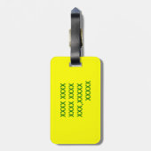 レターアリゲーターラゲッジタグ ラゲッジタグ (裏面縦)