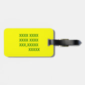 レターアリゲーターラゲッジタグ ラゲッジタグ (裏面横)