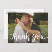 レターオーバーレイ | 結婚感謝はがき ポストカード (正面/裏面)