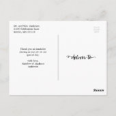 レターオーバーレイ | 結婚感謝はがき ポストカード (裏面)