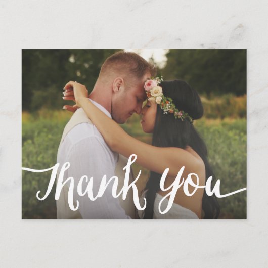 レターオーバーレイ | 結婚感謝はがき ポストカード (正面)