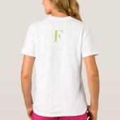 レターカンフェティ "F" Tシャツ (裏面)