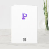 レターカンフェティ "P" カード (裏面)