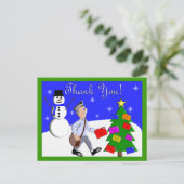 レターキャリアサンキューカード ポストカード (スタンド正面)