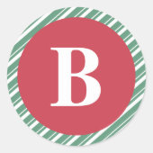 レタークリスマスコレクション ラウンドシール (正面)