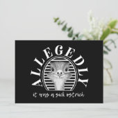 レターケンスの疑いのあるダチョウのカード 招待状 (スタンド正面)