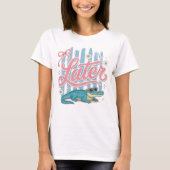 レターゲイター コケット プレッピー ストライプ Tシャツ (正面)