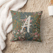 レターコテモノグラムのタゴアコテージルックフローラ クッション (ブランケット)