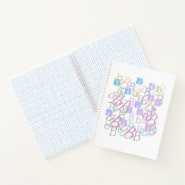レターコンフェッティ "B"  ノートブック