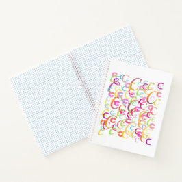 レターコンフェッティ "C"  ノートブック