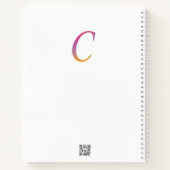 レターコンフェッティ "C"  ノートブック (裏面)