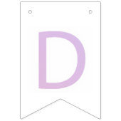 レターコンフェッティ "D" バンティングフラッグ (第2の旗)