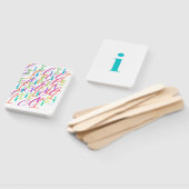 レターコンフェッティ "I" ハンドファン (組立なし)