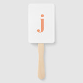 レターコンフェッティ "J" ハンドファン (裏面)