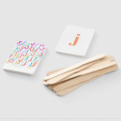 レターコンフェッティ "J" ハンドファン (組立なし)