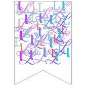 レターコンフェッティ "L" バンティングフラッグ (第3の旗)