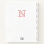 レターコンフェッティ "N"  ノートブック (裏面)