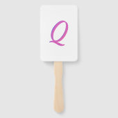レターコンフェッティ "Q" ハンドファン (裏面)