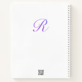 レターコンフェッティ "R" ノートブック (裏面)