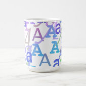 レターコンフェティ "A" コーヒーマグカップ (中央)