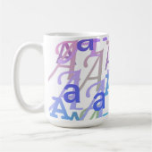 レターコンフェティ "A" コーヒーマグカップ (左)