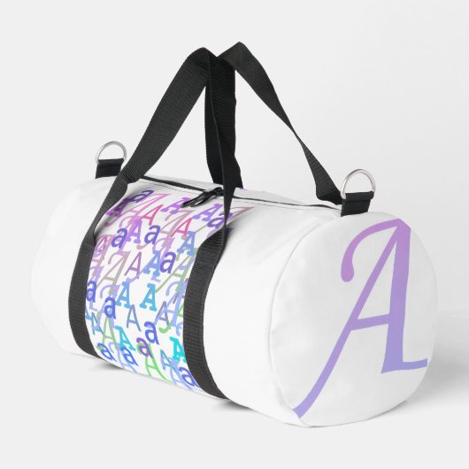 レターコンフェティ "A" ダッフルバッグ (左コーナー)