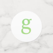 レターコンフェティ "G" コンフェッティ (スモール正面)