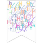 レターコンフェティ "H" バンティングフラッグ (第1の旗)